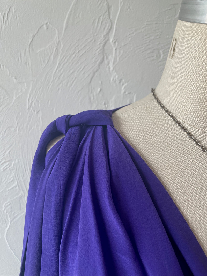 Vintage Robert Rodriguez Sleeveless Royal Purple Silk Fairy Top S/M - We Thieves