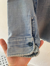 Vintage Sunbleached Blue Woolrich Workshirt L