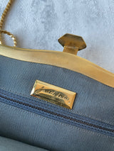 Vintage Judith Leiber Snakeskin Clutch Handbag on Chain