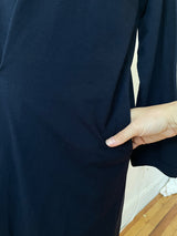 Vintage Comme Des Garçons Navy Wool Asymmetrical Cape/Dress M/L - We Thieves