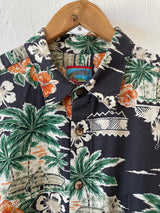 Vintage Reyn Spooner Palms + Flowers Hawaiian Shirt L - We Thieves