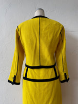 Vintage Ungaro Black & Yellow Crop Blazer S/M - We Thieves
