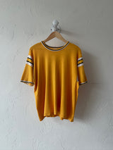 Vintage Thrashed Yellow & Black Number 13 Jersey T-Shirt L
