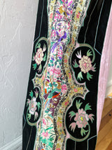 Vintage Handmade Artisanal Pink and Black Skirt S/M - We Thieves