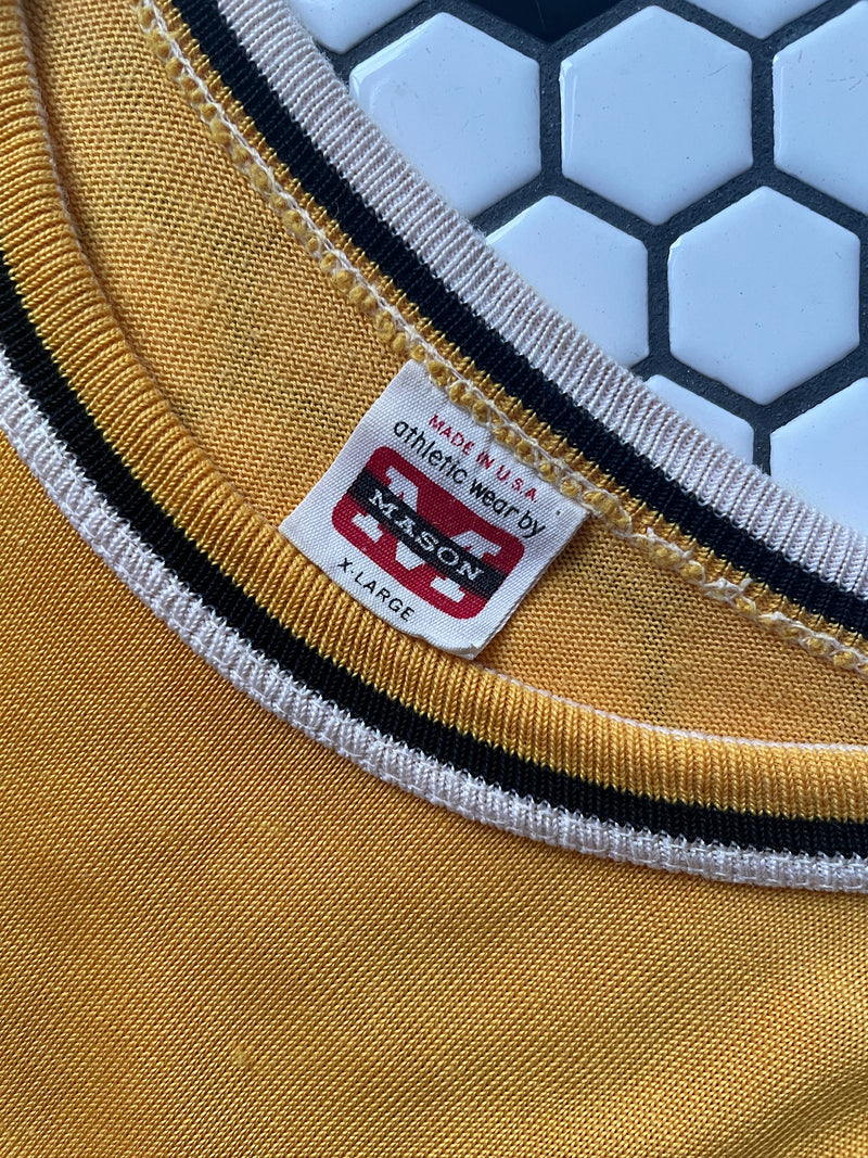 Vintage Thrashed Yellow & Black Number 13 Jersey T-Shirt L