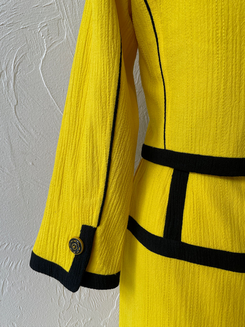 Vintage Ungaro Black & Yellow Crop Blazer S/M - We Thieves