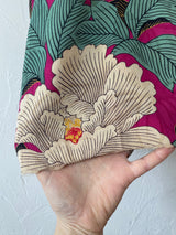 Vintage Magenta Floral Silk Kimono w/ Detached Sleeves - We Thieves