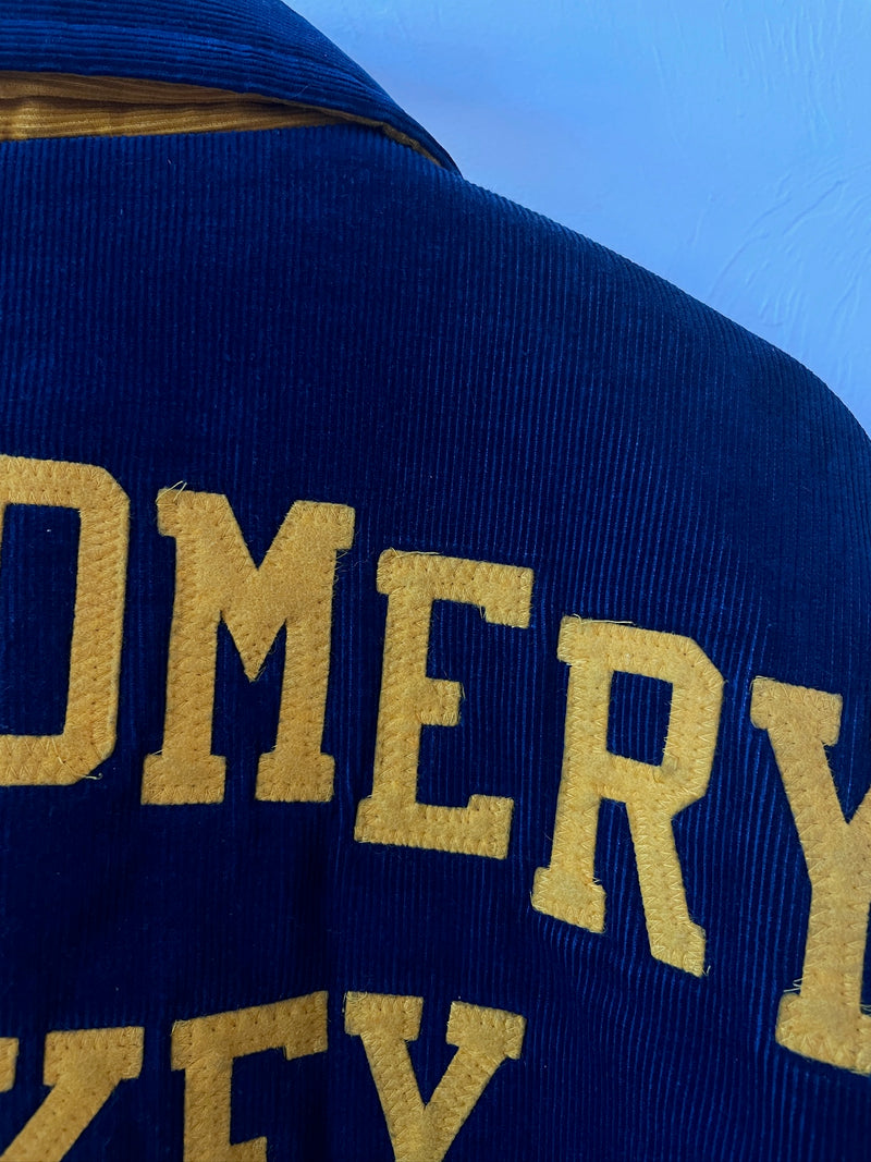 Vintage Montgomery Hockey Corduroy Letterman Jacket L/XL - We Thieves