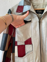Vintage 1970s/80s Patchwork Leather Jacket M - We Thieves