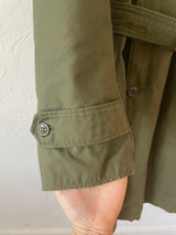 Vintage Military OG-107 Green Belted Trench Coat w/ Removable Lining S - We Thieves
