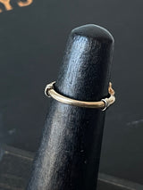 Vintage 14k Gold Ring with Pavé Diamond Size 4 - We Thieves