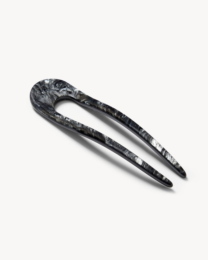 Machete Hair Pin in Obsidian