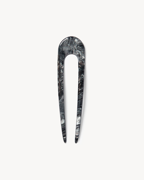 Machete Hair Pin in Obsidian