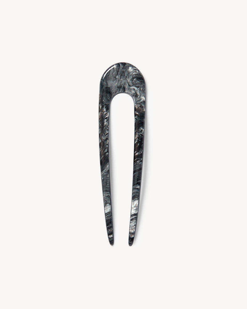Machete Hair Pin in Obsidian