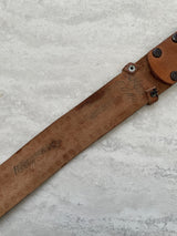 Vintage Tooled Leather Belt with THE WHO Band Brass Buckle M/L - We Thieves