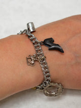 Vintage Sterling Silver Charm Bracelet - We Thieves