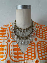 Vintage Brass Art Deco Chandelier Costume Necklace - We Thieves