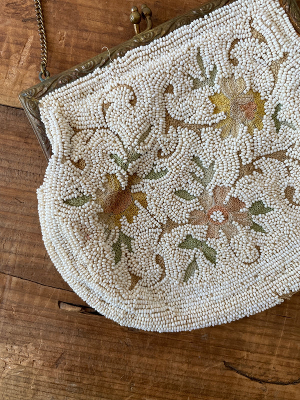 Antique Longchamp Collectible Beaded Handbag - We Thieves