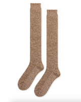 Shaggy Alpaca Over-The-Knee Sock in Oatmeal - We Thieves