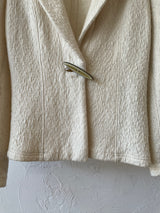 Vintage ARMANI Cream Wool Jacket/Blazer with Toggle Button S - We Thieves