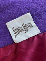 Vintage 80s Albert Nipon Purple Wool Coat Size 6 - We Thieves