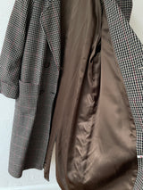 Vintage Brooks Brothers Houndstooth Wool Winter Coat M/L - We Thieves