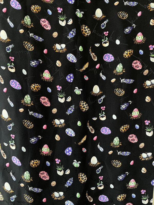 Vintage 1990s Nicole Miller Easter Egg Scarf - We Thieves