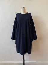 Vintage Comme Des Garçons Navy Wool Asymmetrical Cape/Dress M/L - We Thieves