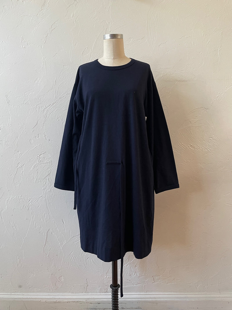 Vintage Comme Des Garçons Navy Wool Asymmetrical Cape/Dress M/L - We Thieves