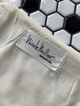 Vintage Nicole Miller Embroidered Vines Cream Mini Skirt XS - We Thieves