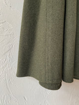 Vintage 60s/70s Yves Saint Laurent Olive Green Wool Loden Cape