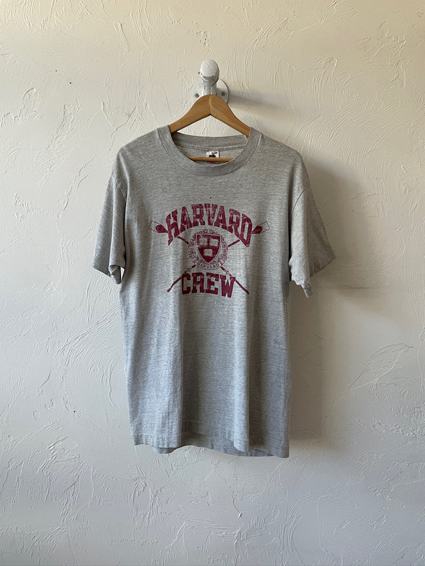 Vintage Harvard Crew Heather Grey Single-Stitch T -Shirt L