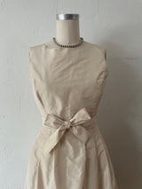 Vintage Oscar De La Renta Boutique Long Sleeve Silk Printed Midi Dress S/M - We Thieves