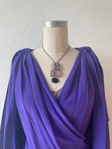 Vintage Robert Rodriguez Sleeveless Royal Purple Silk Fairy Top S/M - We Thieves