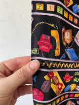 Vintage Nicole Miller Telephone Print Silk Scarf - We Thieves