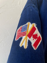 Vintage Montgomery Hockey Corduroy Letterman Jacket L/XL - We Thieves