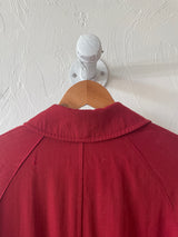 Vintage Burberry Red Wool Gabardine Car Coat/Trenchcoat S AS-IS - We Thieves