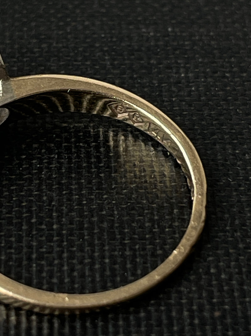 Vintage 14K Gold Diamond Engagement Ring Size 6
