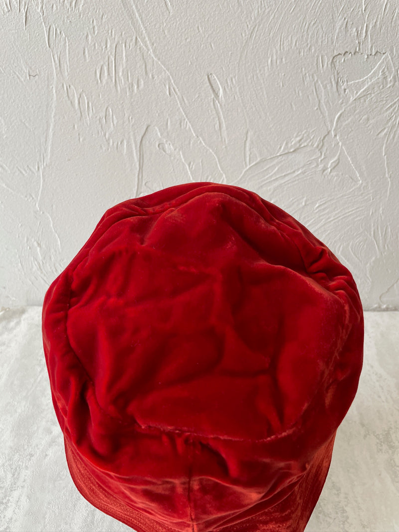 Vintage Red Velvet Floppy Bucket Hat - We Thieves