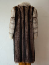 Vintage Canadian Bespoke Two-Tone Fur Coat M/L - We Thieves