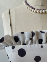 Vintage 60s/70s Ruth Chagnon Black & White Polka Dot Maxi Dress S - We Thieves