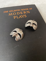 Vintage Navajo Sterling Silver Mardi Gras Mask Earrings - We Thieves