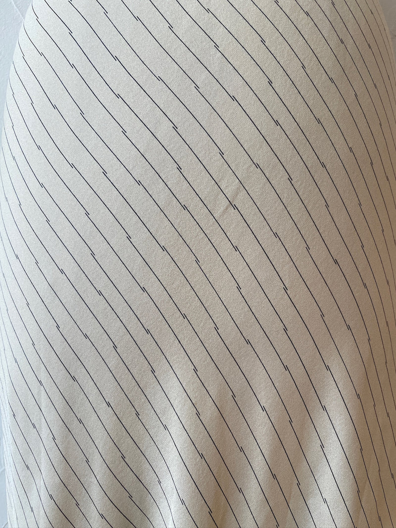 Vintage Armani Diagonal Stripe Bias Cut Midi Dress S - We Thieves