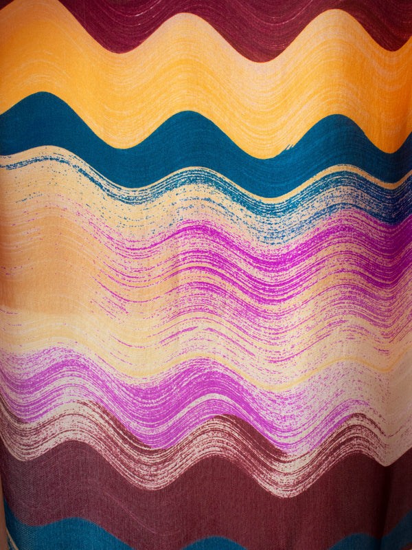 Vintage Missoni Painted Waves Long Silk Scarf - We Thieves