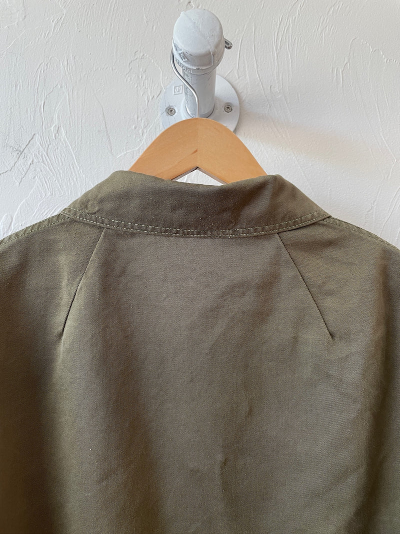 Vintage European Heavy Green Military Jacket L/XL - We Thieves