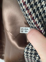 Vintage Brooks Brothers Houndstooth Wool Winter Coat M/L - We Thieves