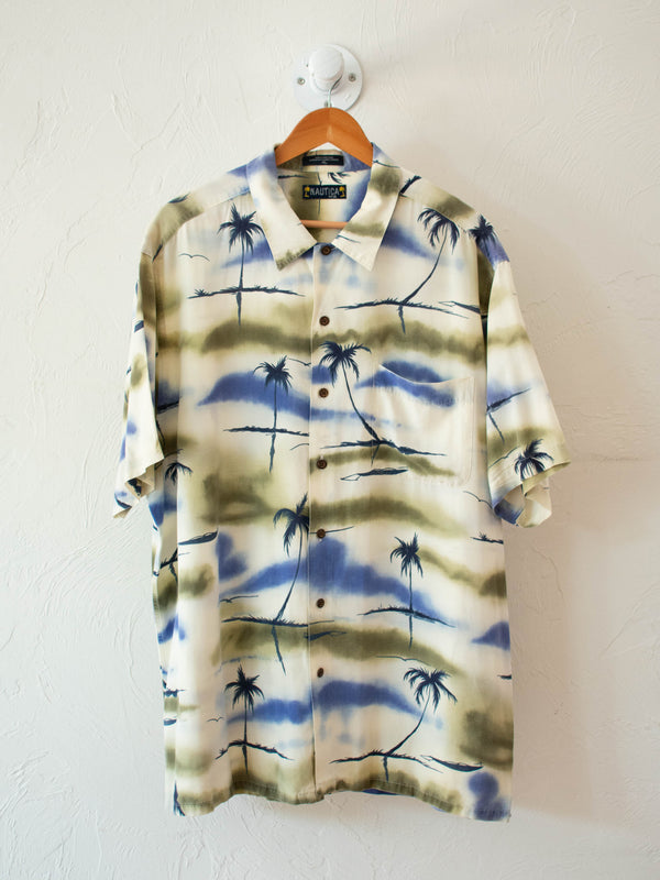 Vintage Nautica Hawaiian Short Sleeve Button Down XL - We Thieves