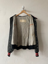 Vintage Black & Orange Stamford Football Black Knights Bomber Jacket XL - We Thieves