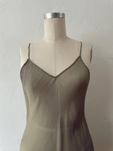 Vintage Mary Green Silk Bias Cut Two-Tone Mini Dress S - We Thieves