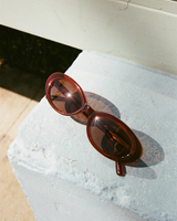 Sweet Leaf Sunglasses in Crystal Black Cherry Bio/Amber - We Thieves